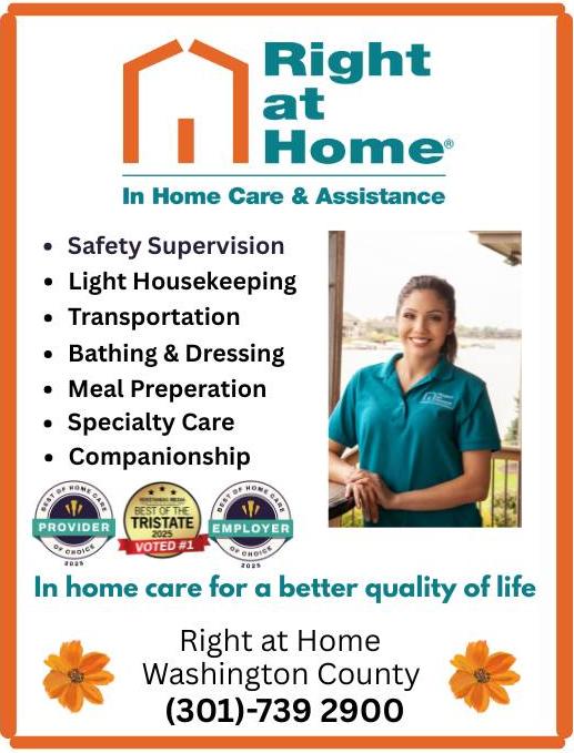 Right at Home of Washington County Facebook ad: Right at Home Washington County