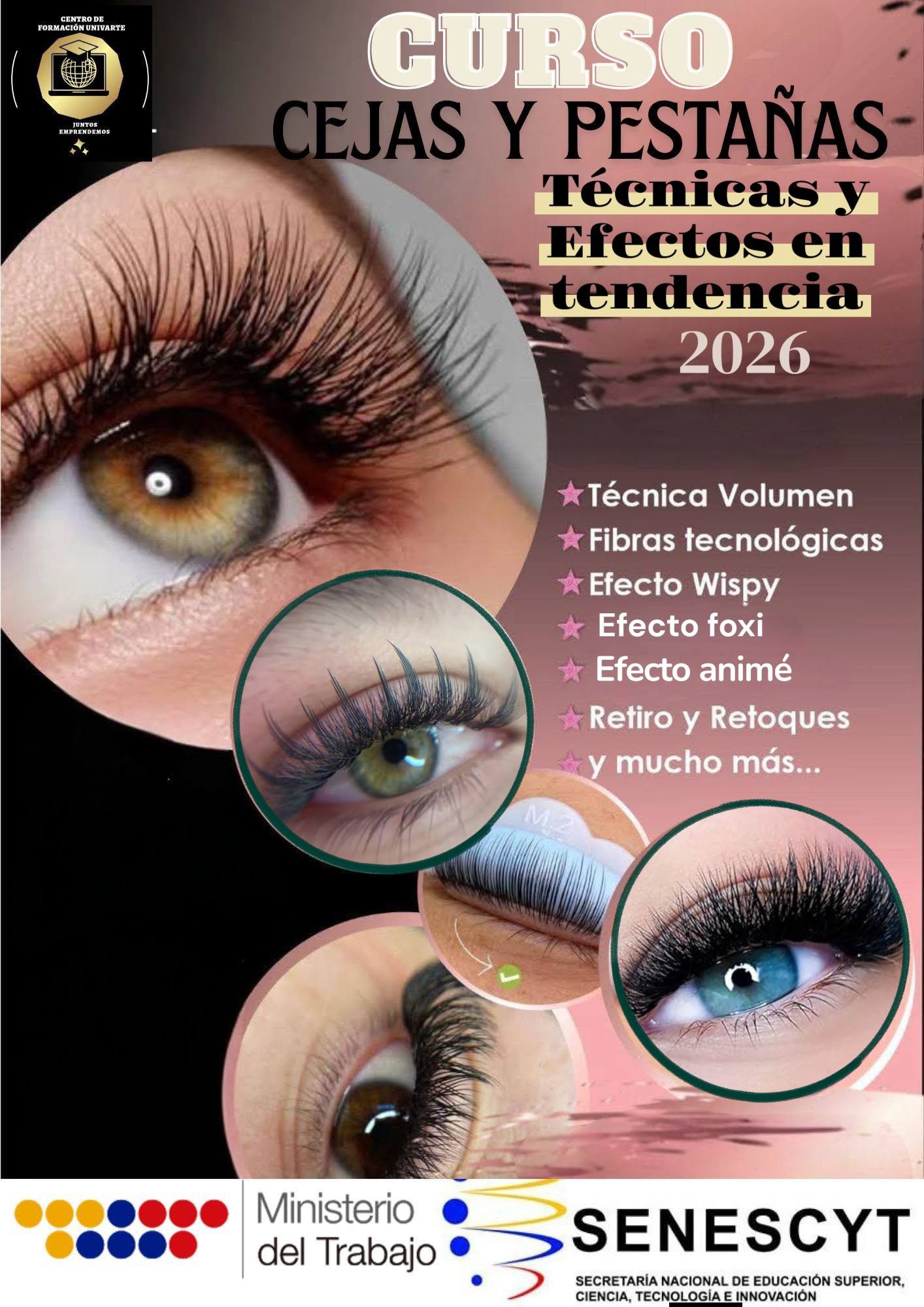 Formación UniVarte capacitate Facebook ad: CURSO PRESENCIAL de CEJAS Y PESTAÑAS