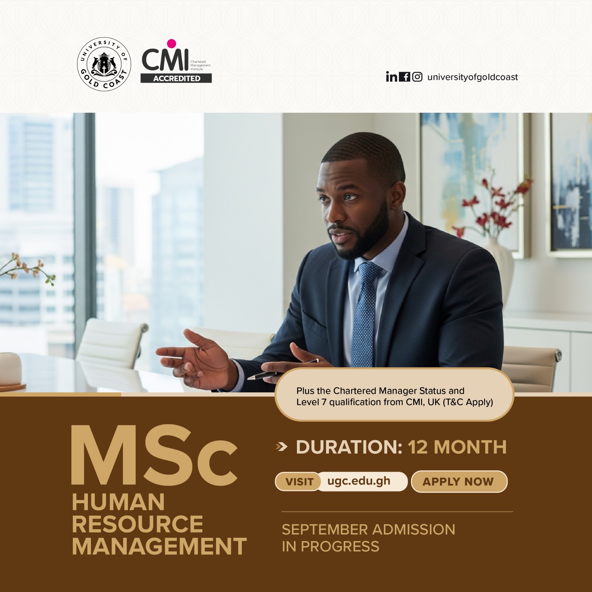 Accra Business School Facebook ad