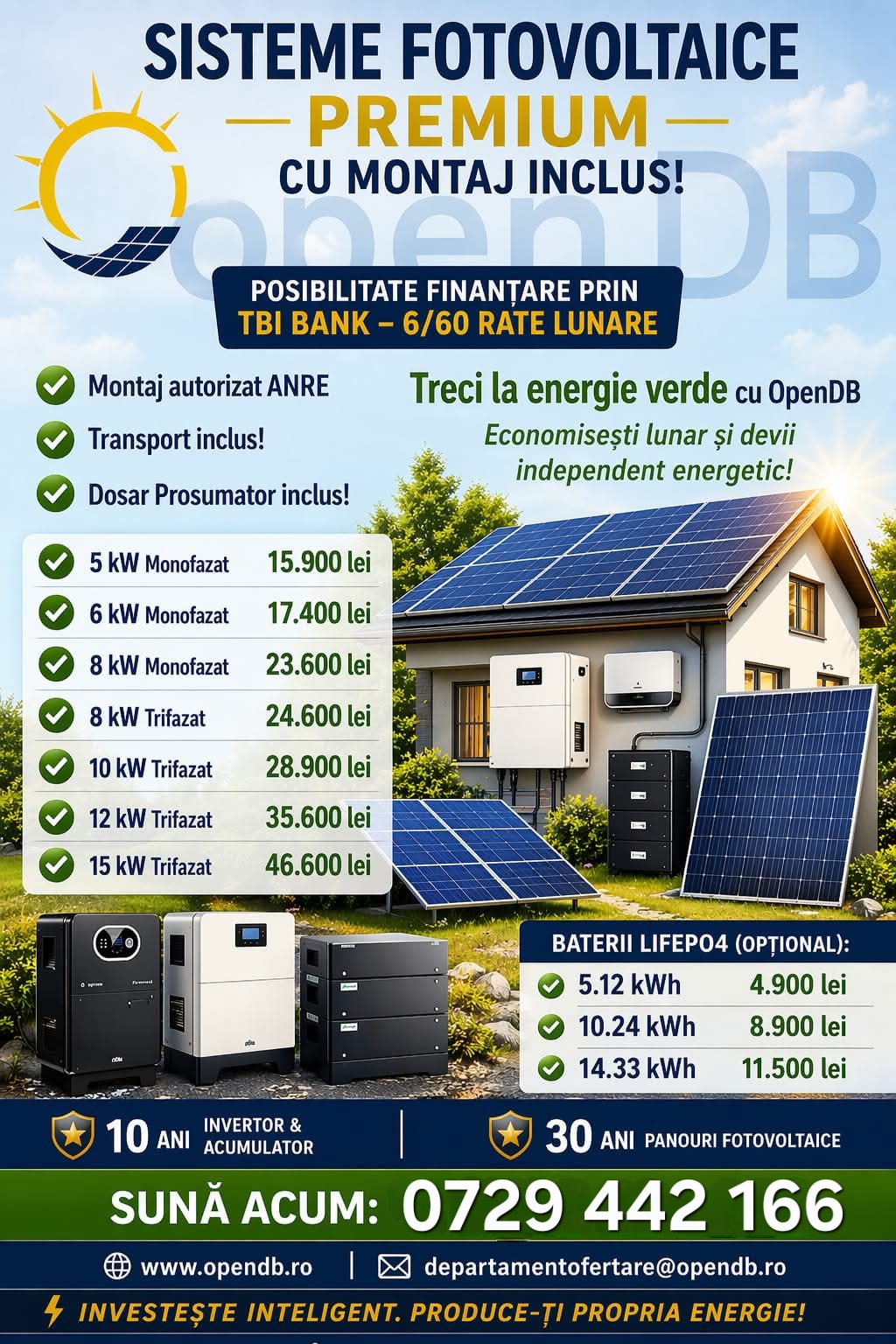 Fotovoltaice Muntenia Facebook ad: SISTEME FOTOVOLTAICE PREMIUM CU MONTAJ INCLUS!