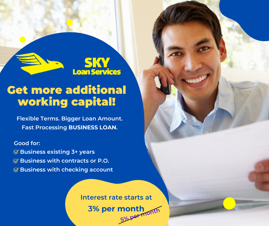 Sky Loan Services Facebook ad: Boost Your Business with Fast and Affordable Loans