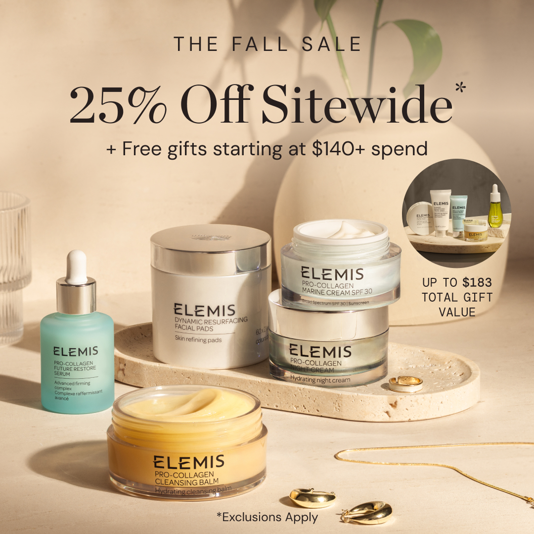 Elemis Facebook ad: 25% Off Sitewide + Gifts*
