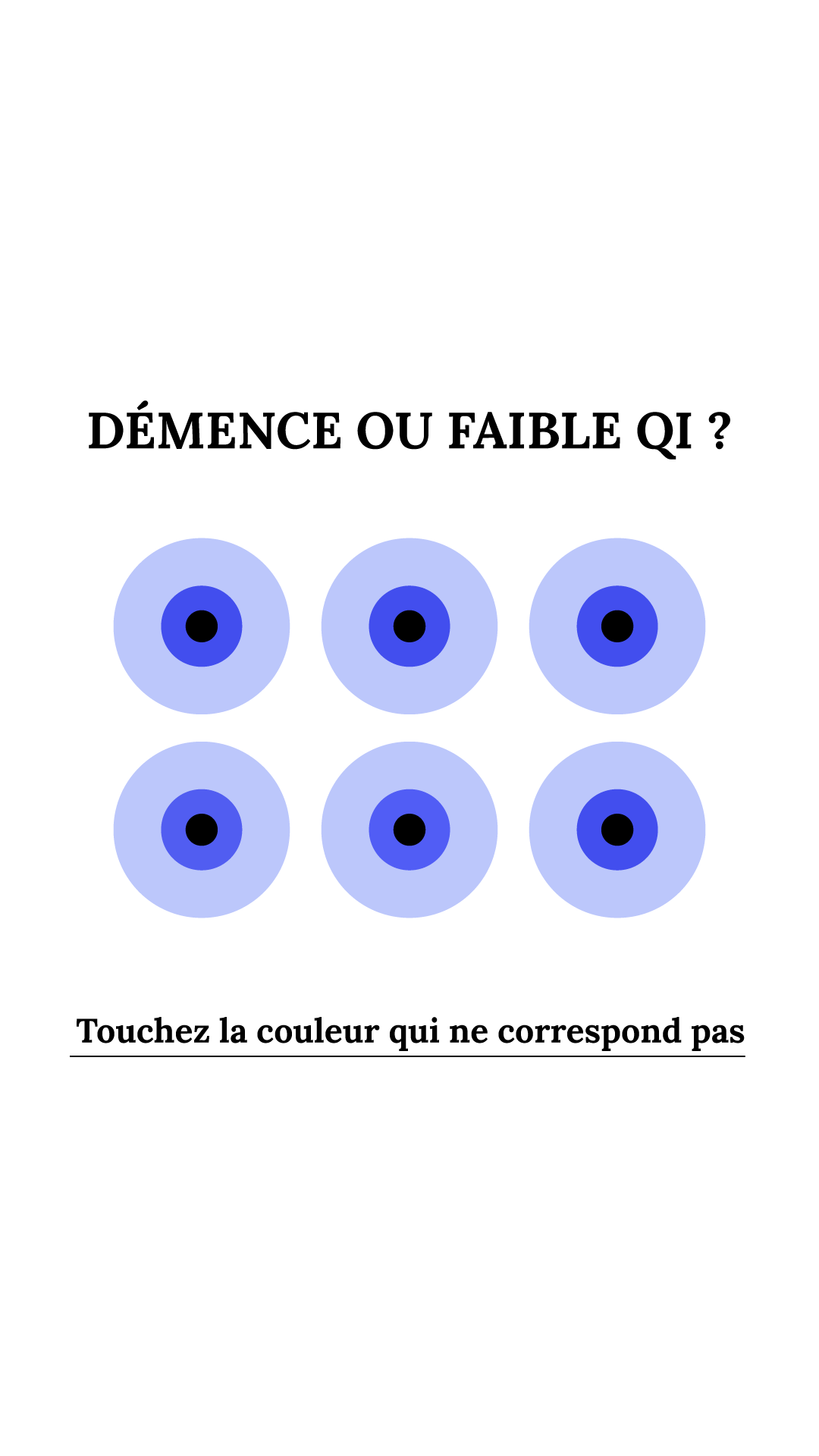 International IQ test Facebook ad