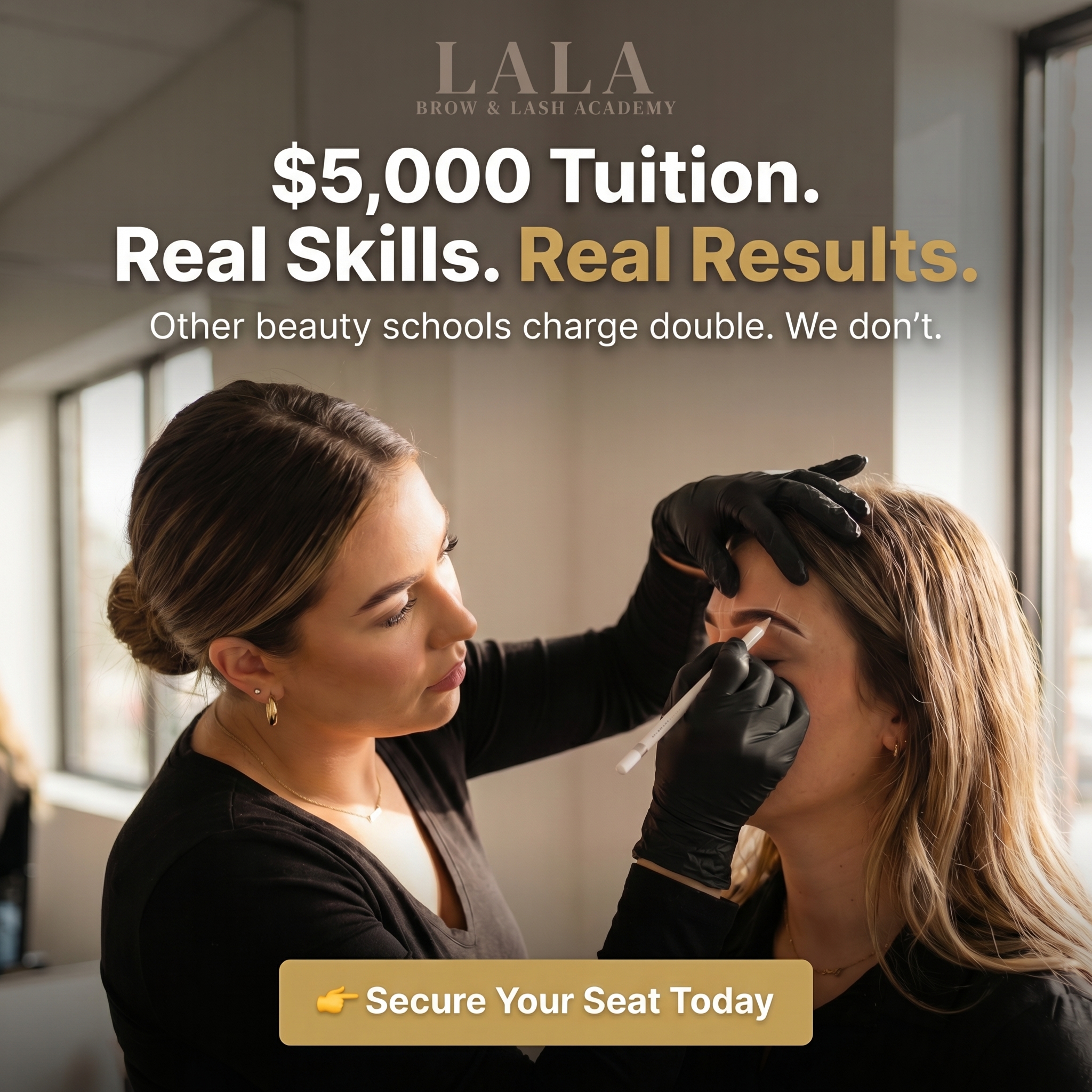 LALA BROWS Facebook ad: Lash Licensing School Opens June 2026