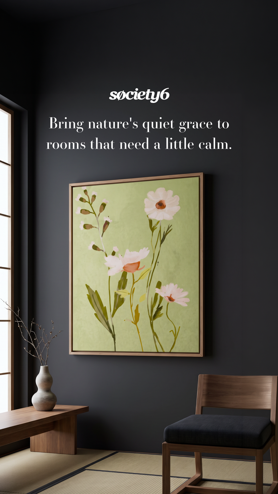Society6 Facebook ad: The Gentle Art for a Quiet Room