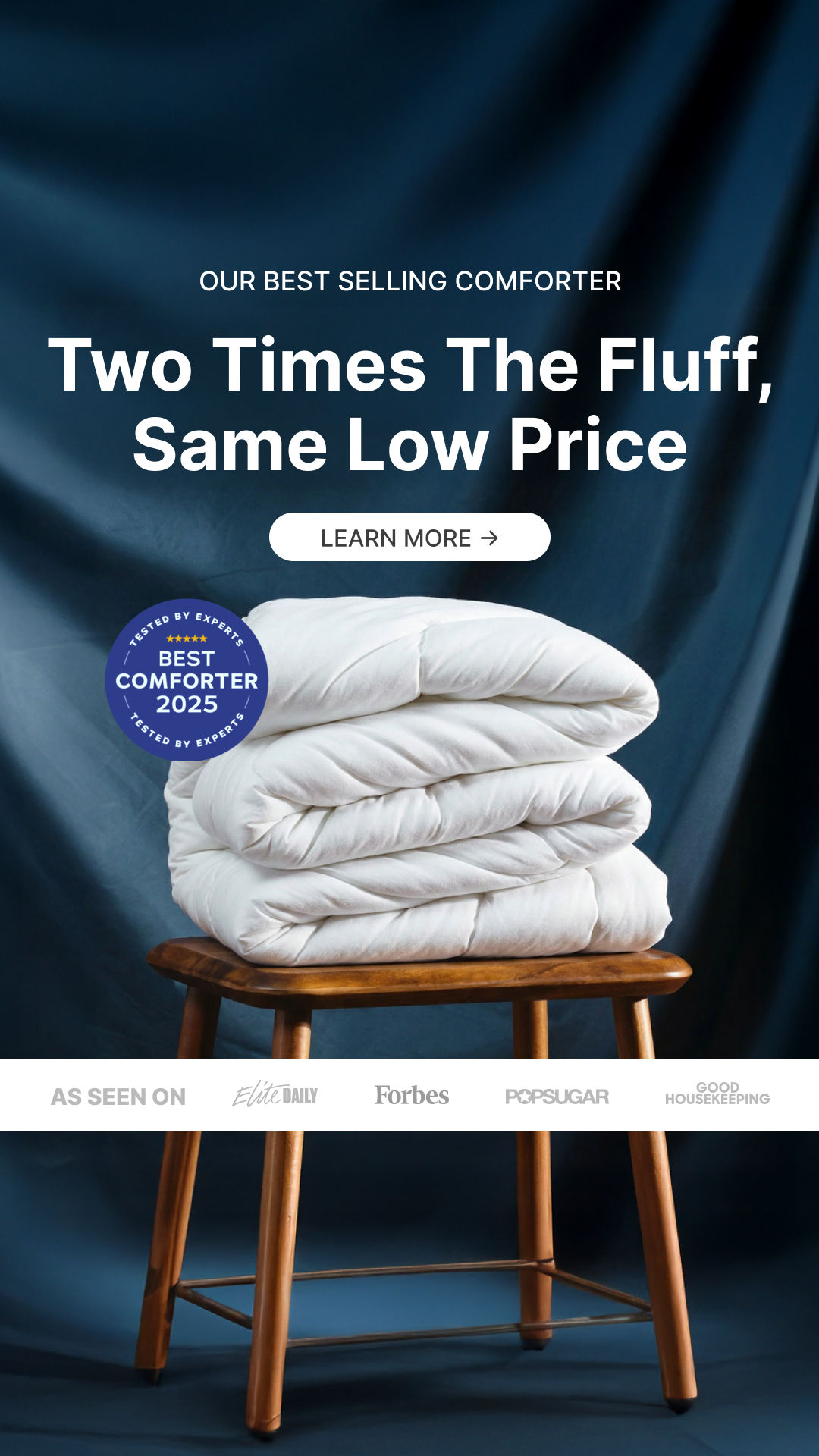Mellow Bedding Facebook ad from Mar 6, 2026