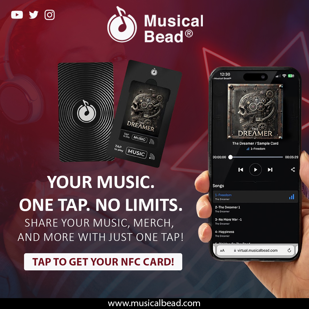 Musical Bead Facebook ad: It's Your Music, Take it Back