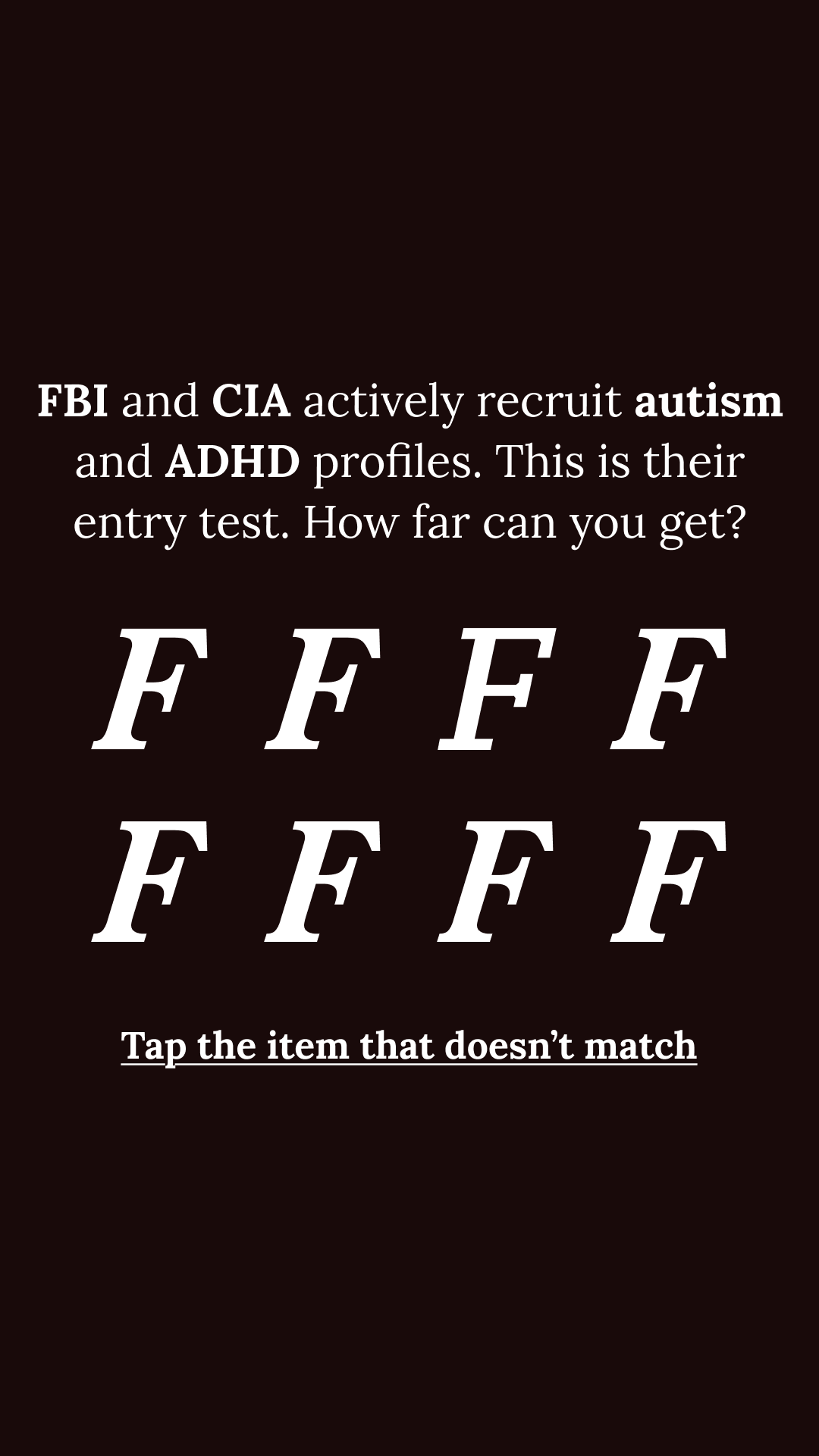 Brain Health Check Facebook ad