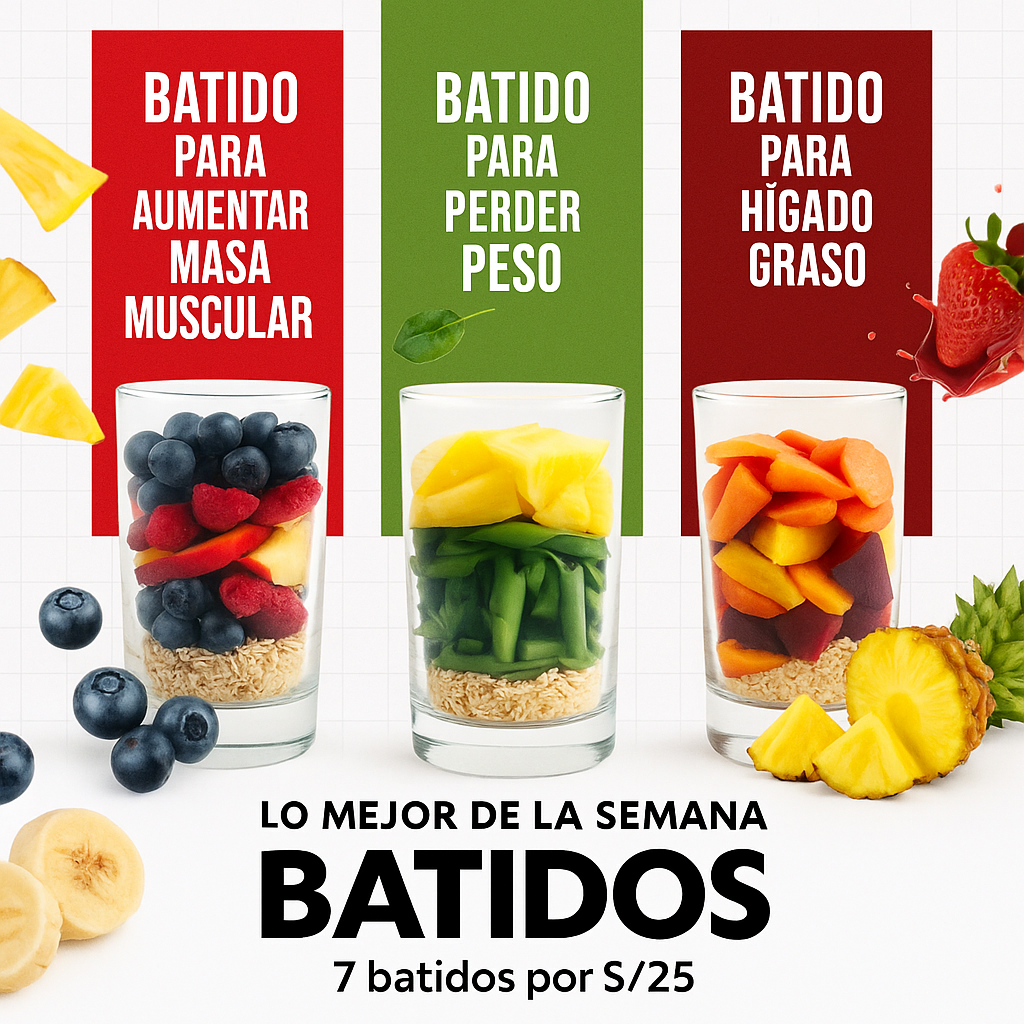 EasyFit Facebook ad: !7 BATIDOS POR S/25!