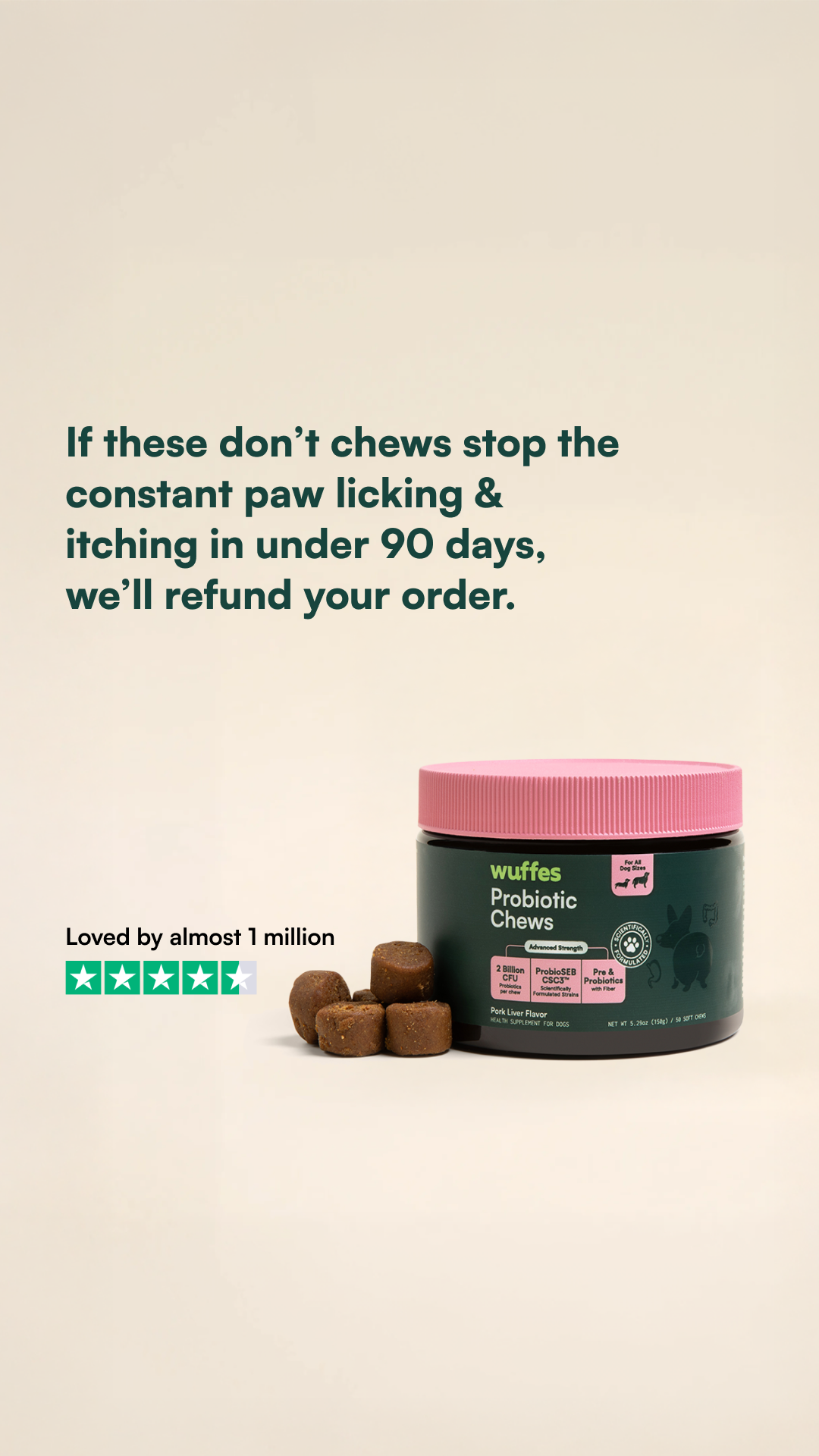Wuffes Facebook ad