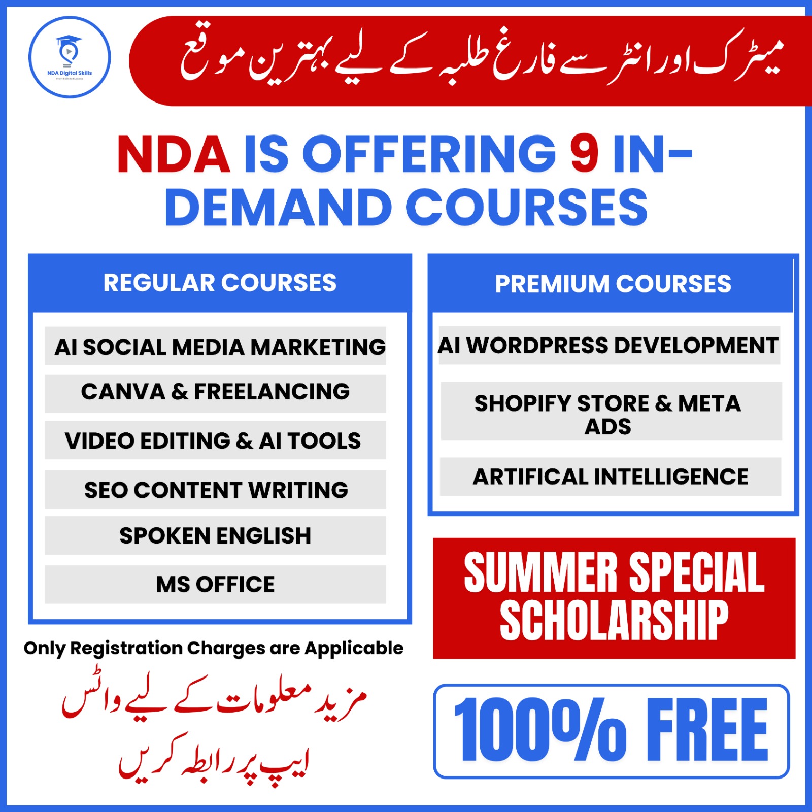 Koshish Academy Facebook ad: Learn & Earn