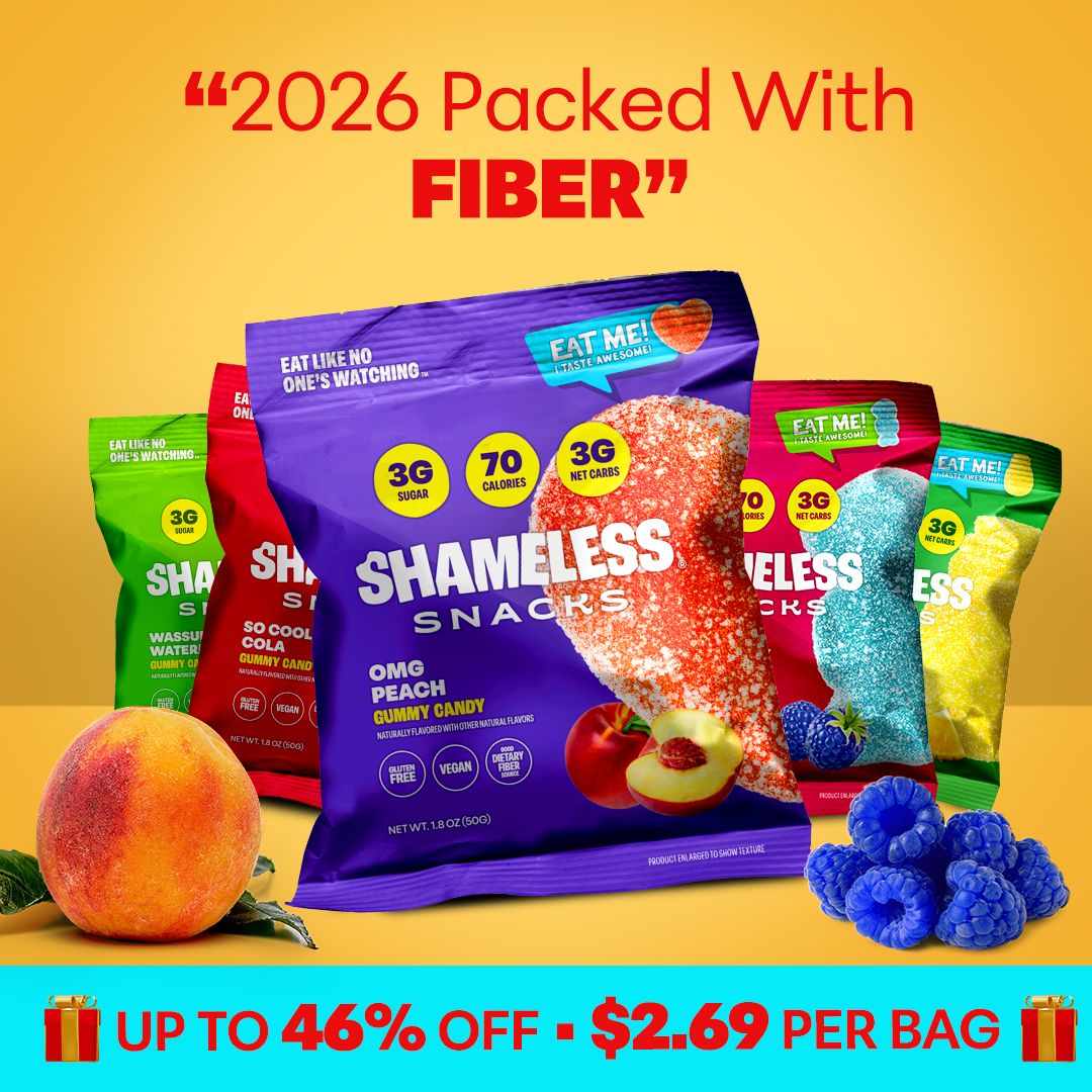Shameless Snacks Facebook ad