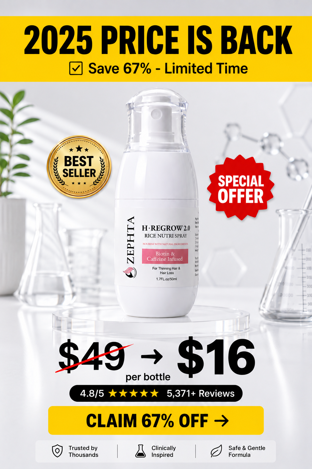 Hair Regrowth Tips Facebook ad