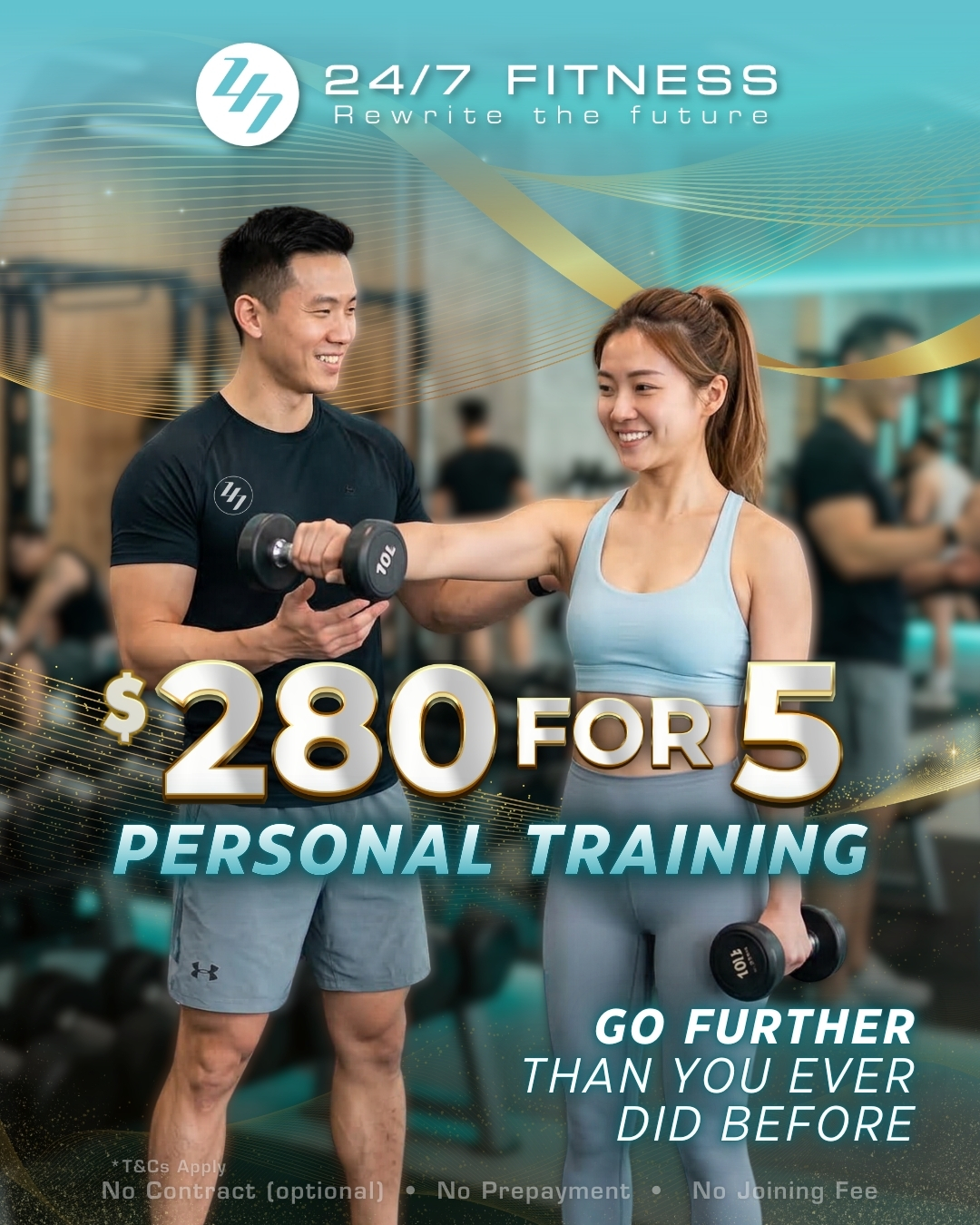 24/7 Fitness Singapore Facebook ad