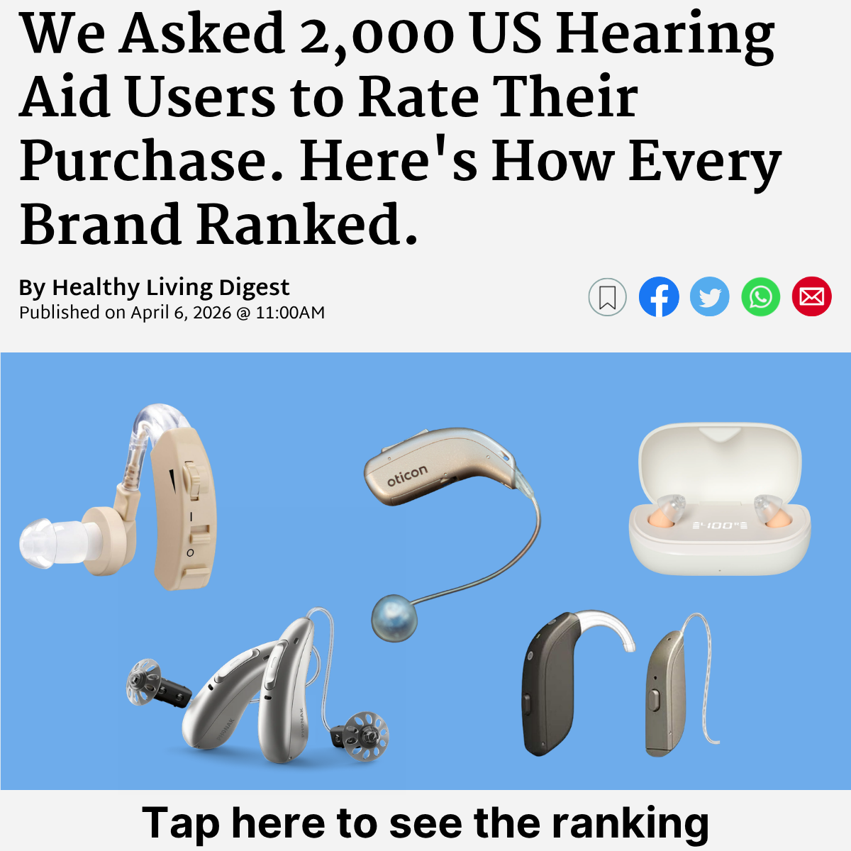 Healthy Living Digest Facebook ad