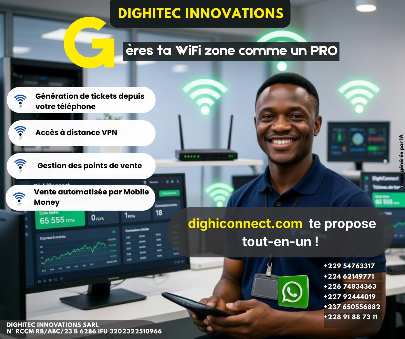 Dighiconnect Facebook ad: DighiConnect - Micro ISP, Hotspot (WiFi Zone) & Cyber Café…