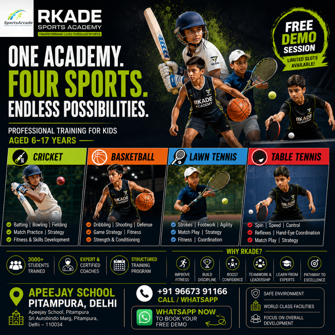 RKade Sports Academy Facebook ad