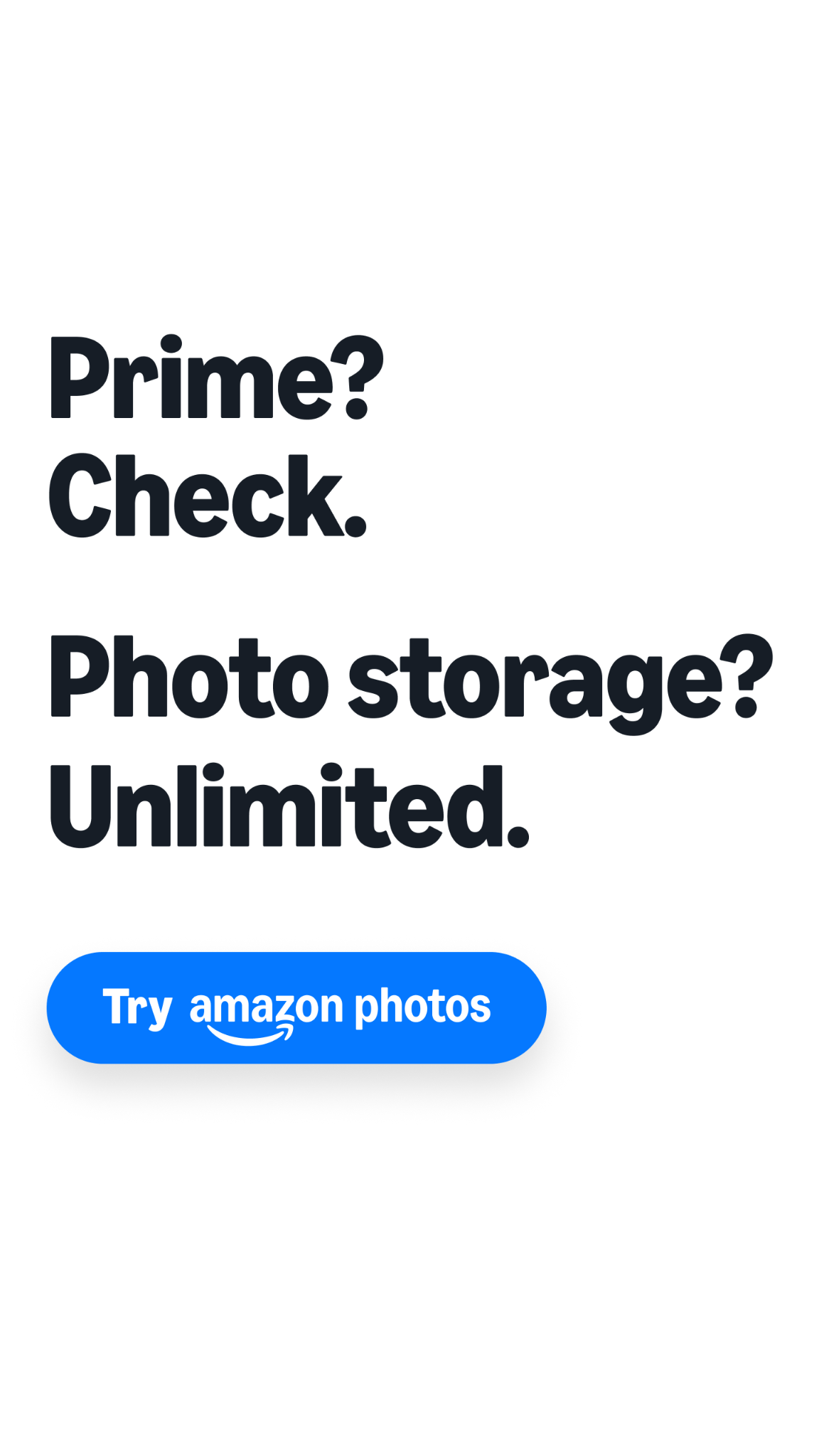 Amazon Photos Facebook ad