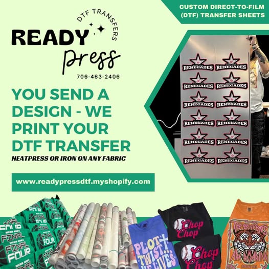 ReadyPress DTF Facebook ad