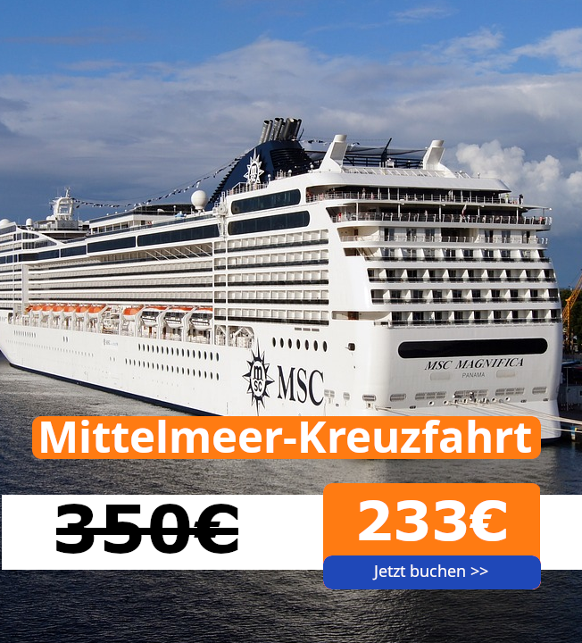 Kreuzfahrt-Schnäppchen bei TravelDeals24 Facebook ad