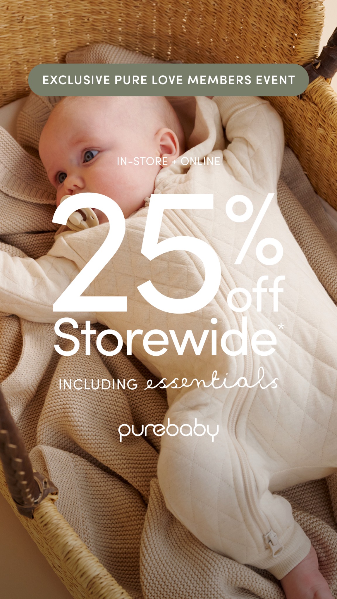 Purebaby Facebook ad