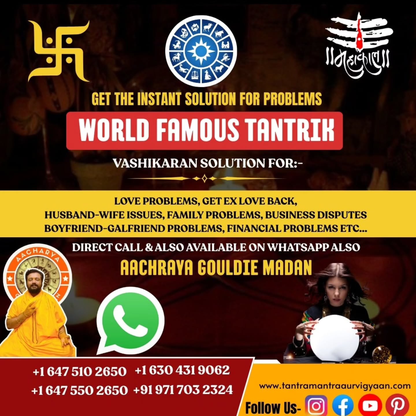 Tantra mantra aur vigyan Facebook ad: Vashikaran • Tantra • Love Solutions