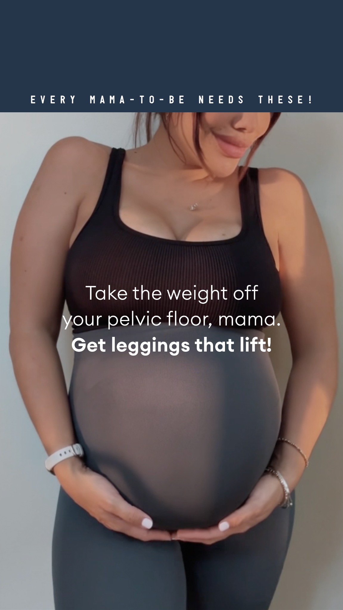 BLANQI Facebook ad: The Perfect Maternity Leggings