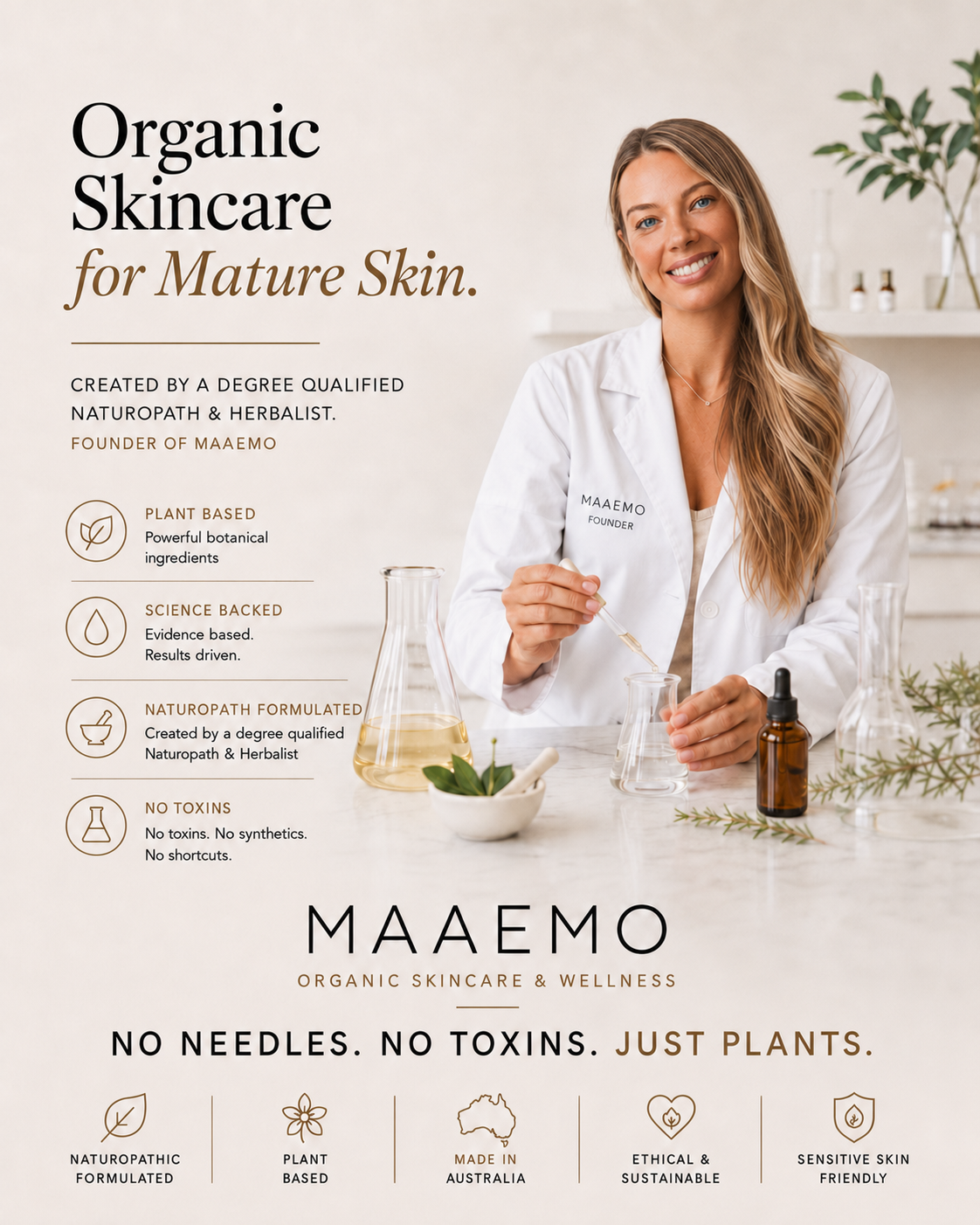 Maaemo Organic Skincare Facebook ad