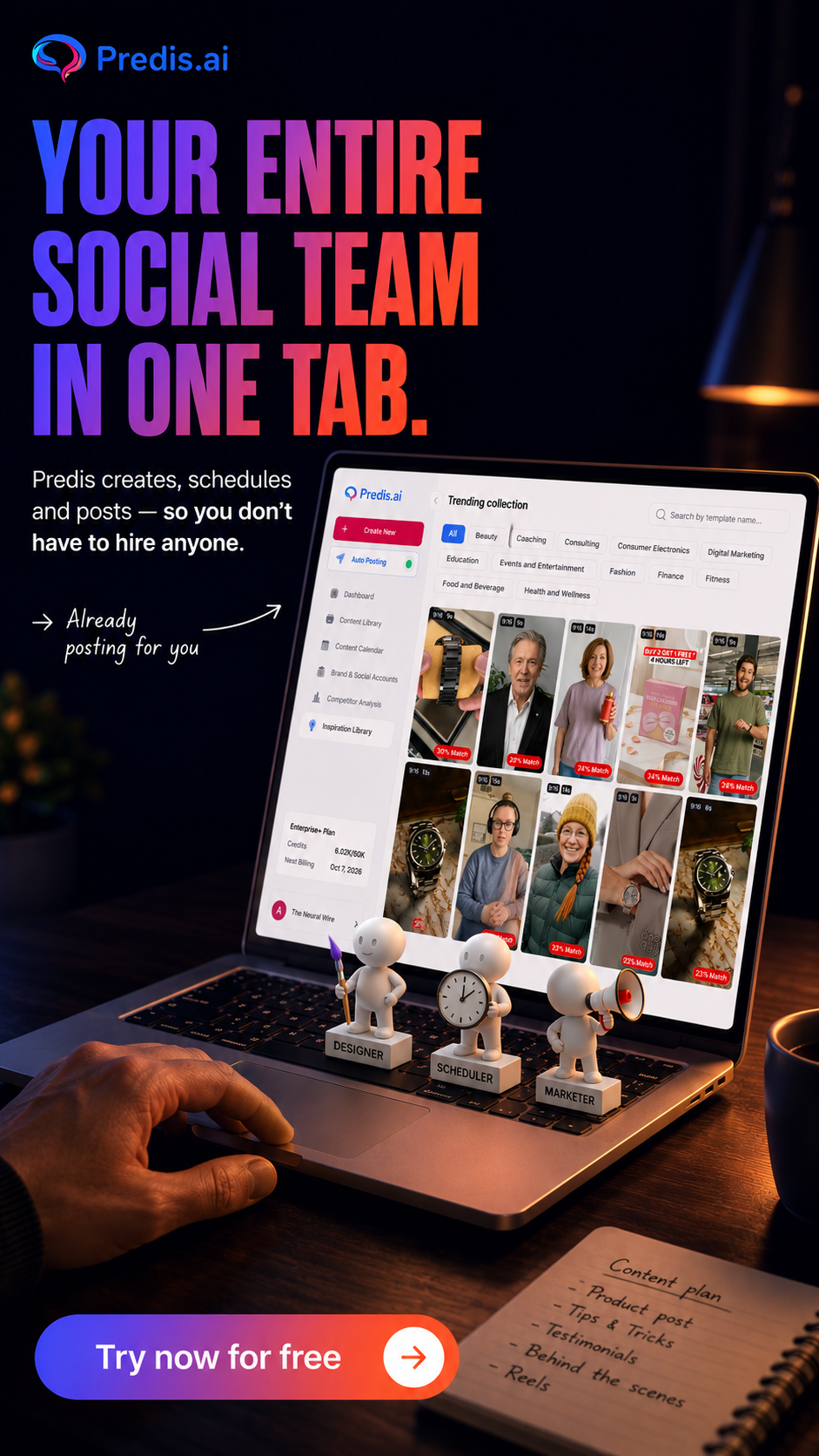 Predis.ai Facebook ad