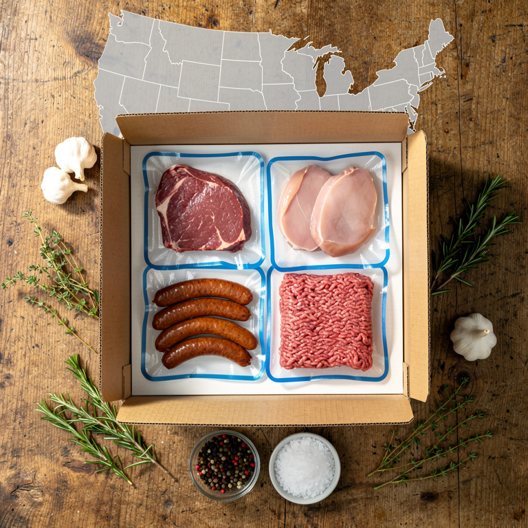 QuickSearches Blueprint Facebook ad: Nationwide Fresh Meat Delivery Packs!