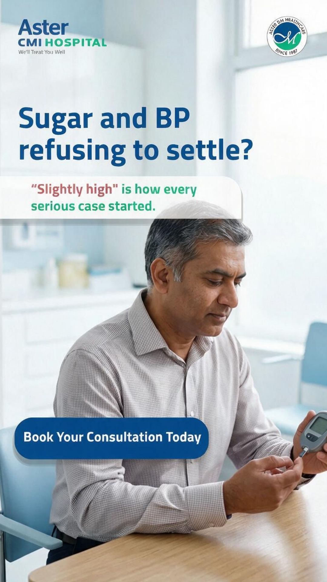 Aster Hospitals, Bangalore Facebook ad from Jul 28, 2026