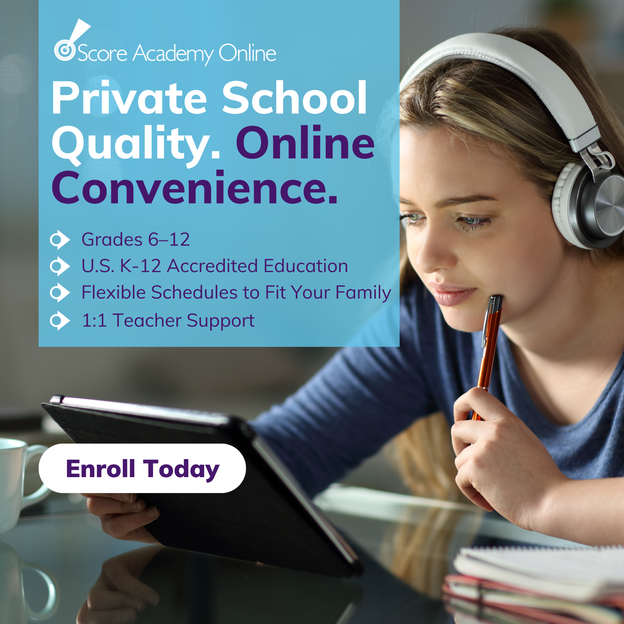 Score Academy Online Facebook ad