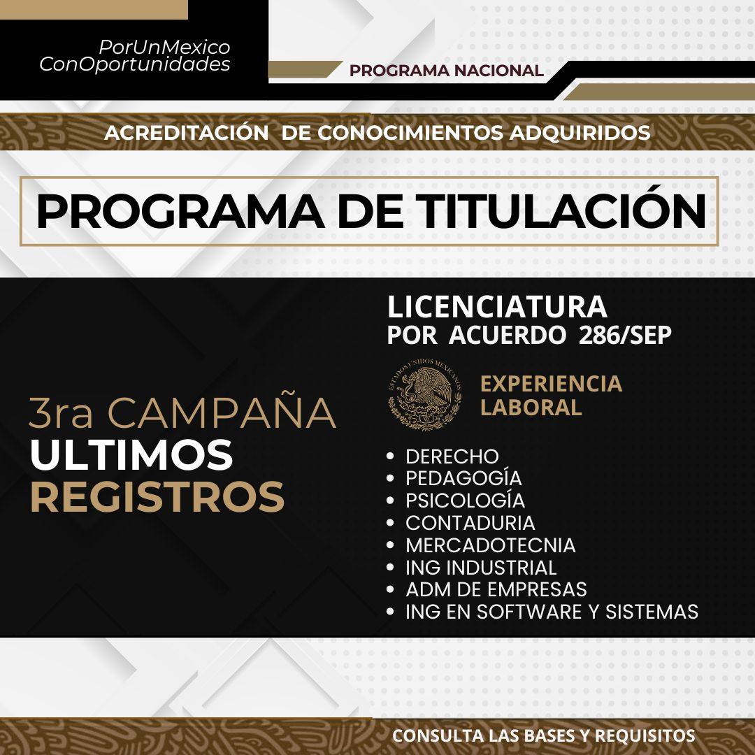 Educacion corporativa naucalpan Facebook ad: ¡Tu experiencia vale por un título profesional!