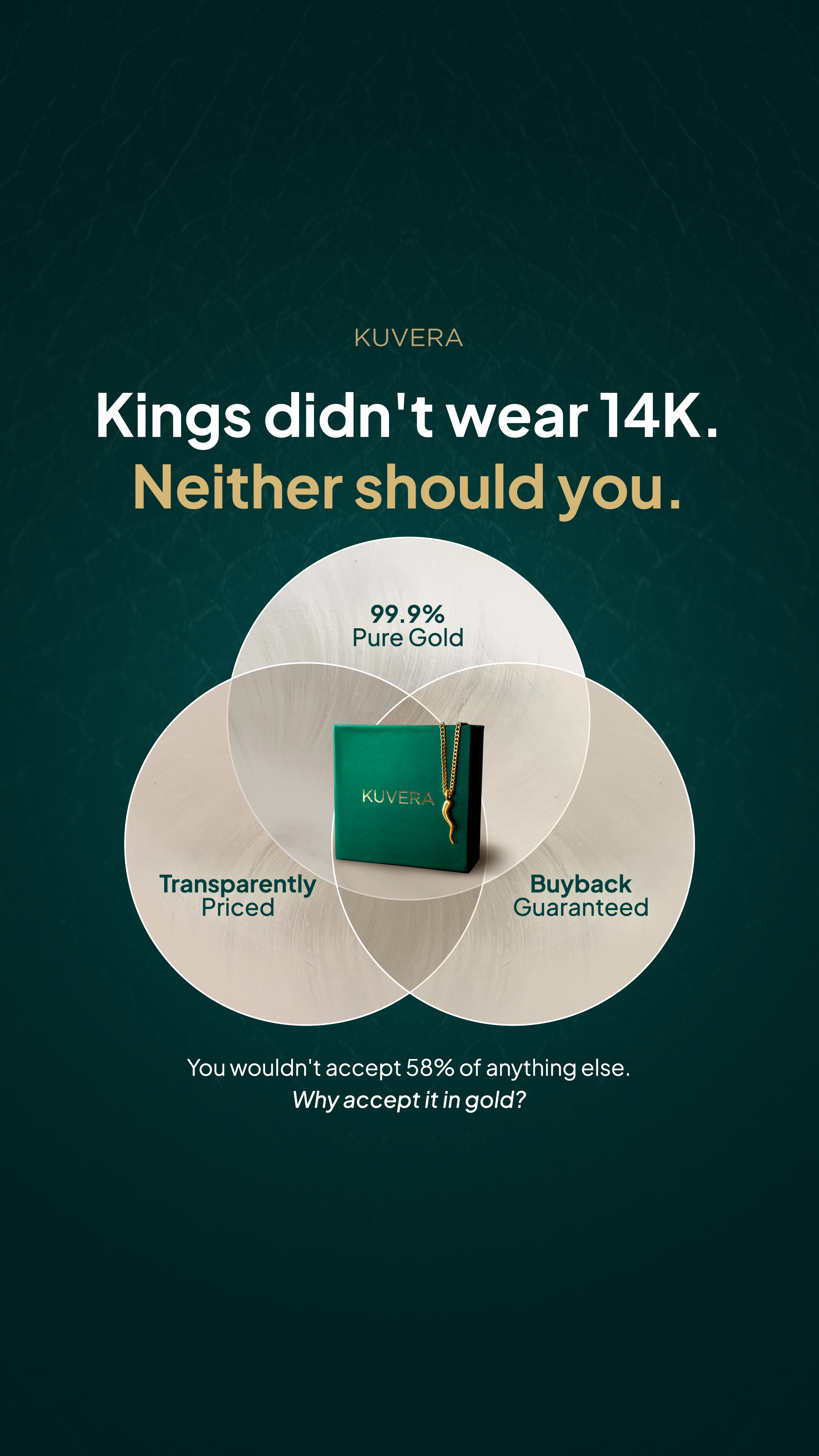 Kuvera Jewelry Facebook ad