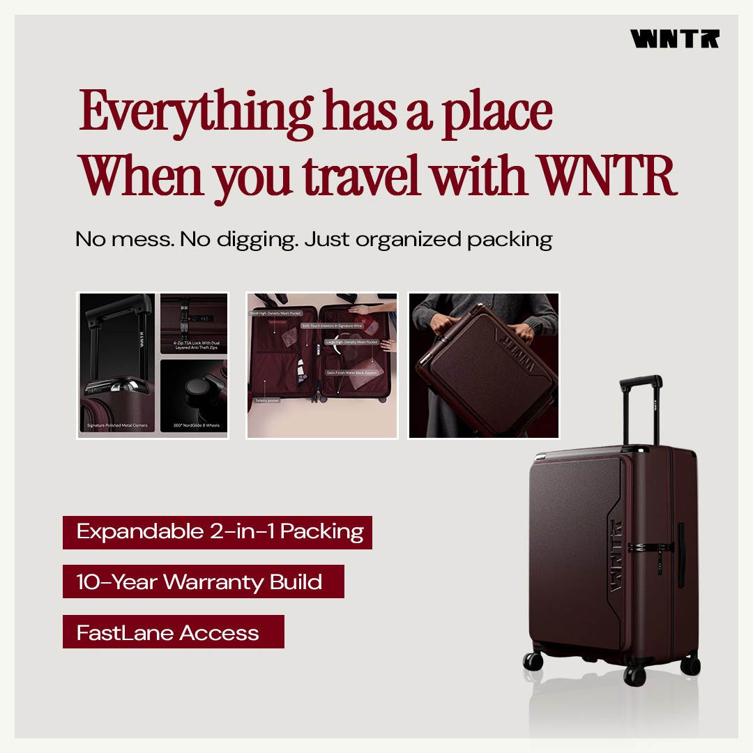 WNTR Facebook ad: 10-Year Warranty. Travel Confident.