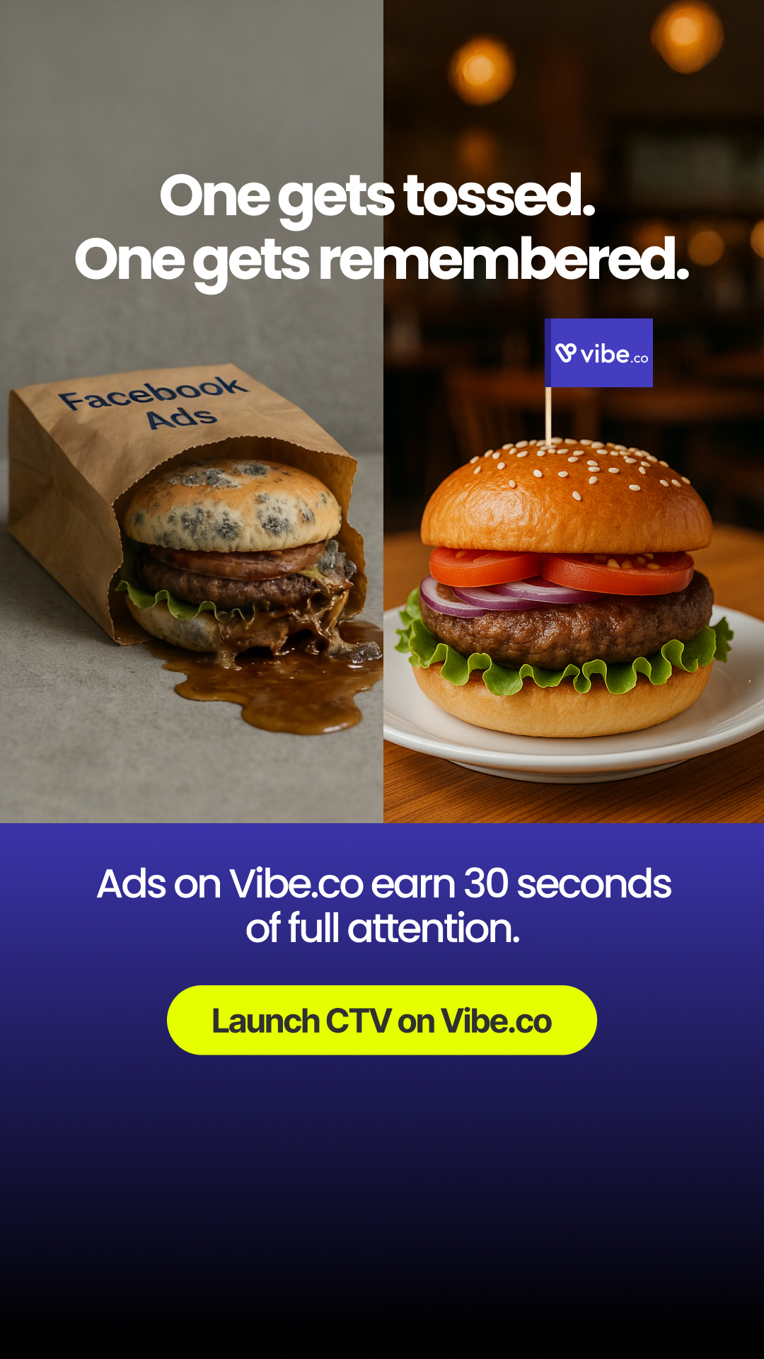 Vibe.co Facebook ad