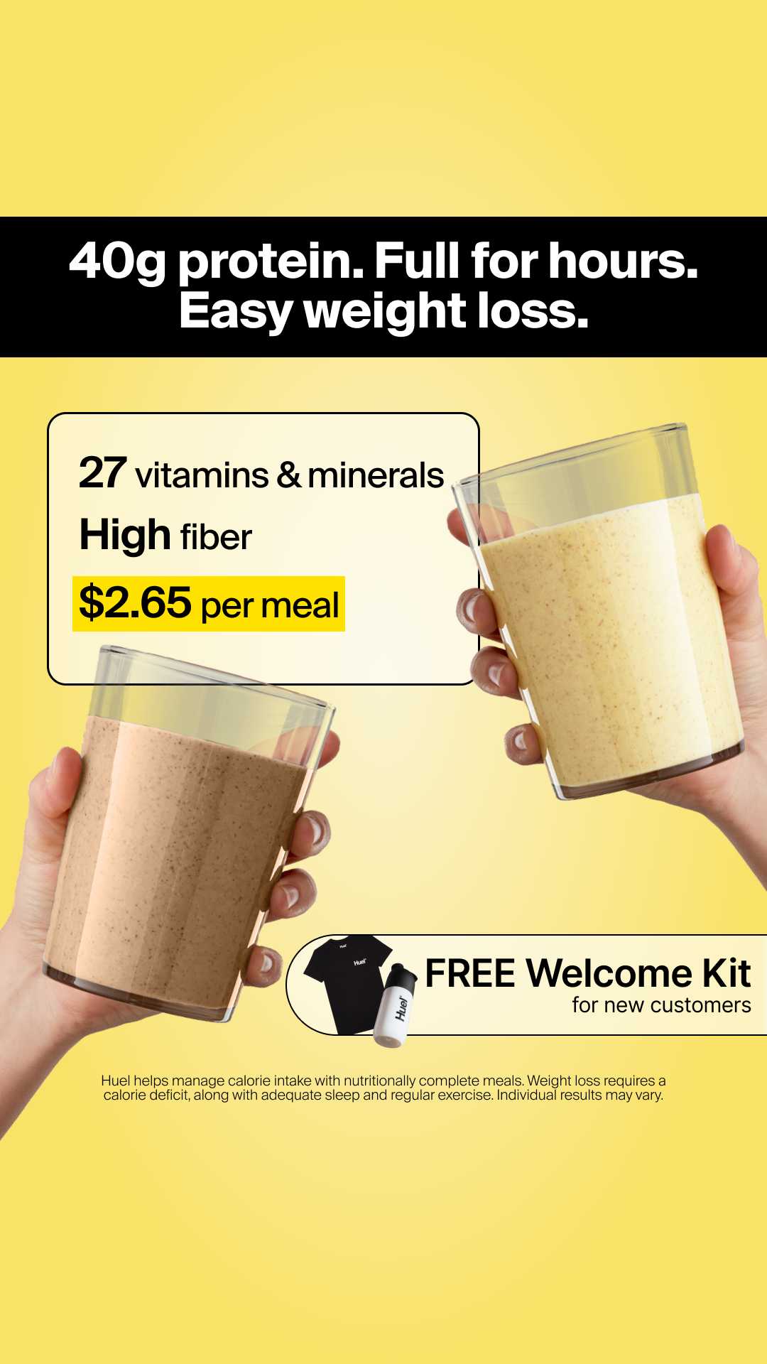 Huel Facebook ad