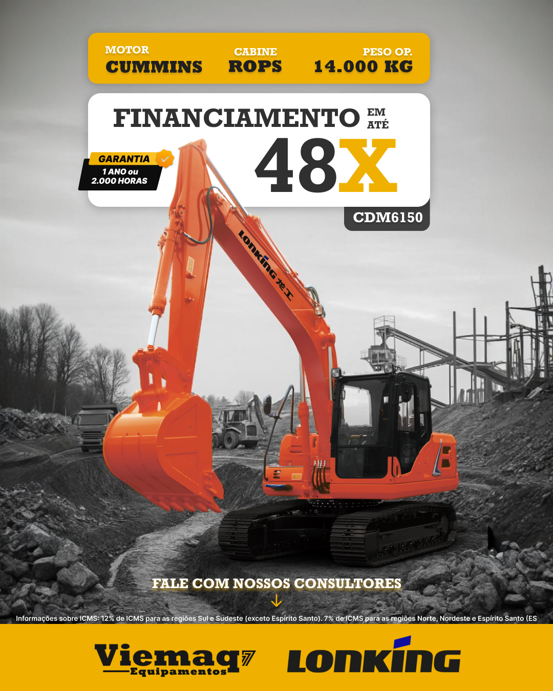 Viemaq Equipamentos Facebook ad from Mar 16, 2026