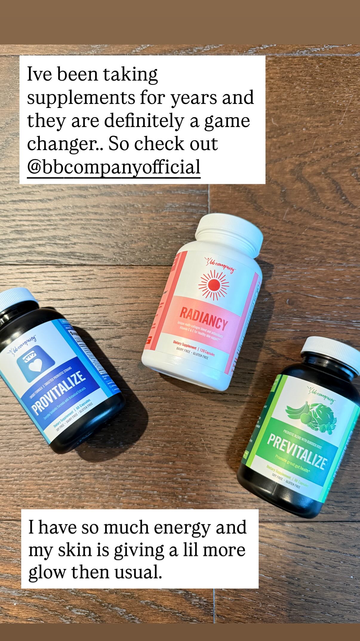 Provitalize Probiotics by BB Company Facebook ad
