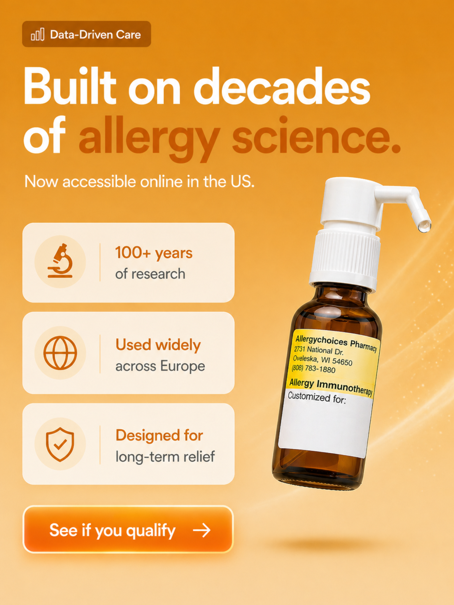 Curex Allergy Facebook ad
