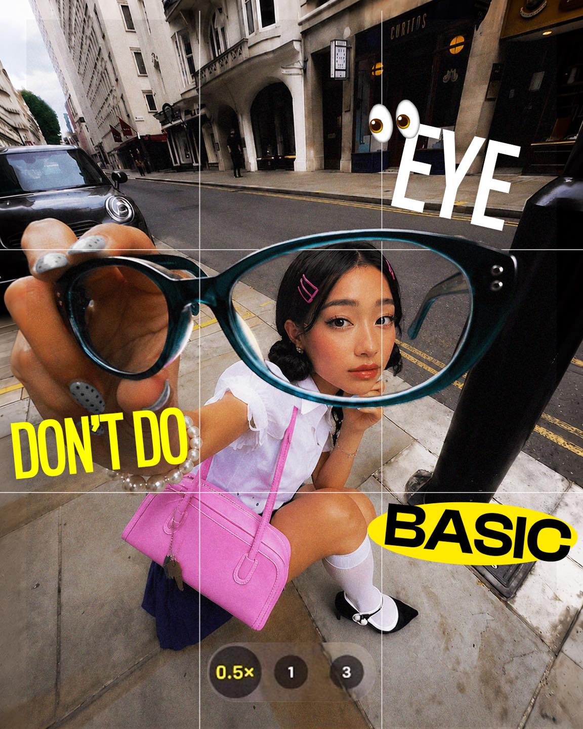 IRUS Eyewear Facebook ad: Main character energy starts at eye level.