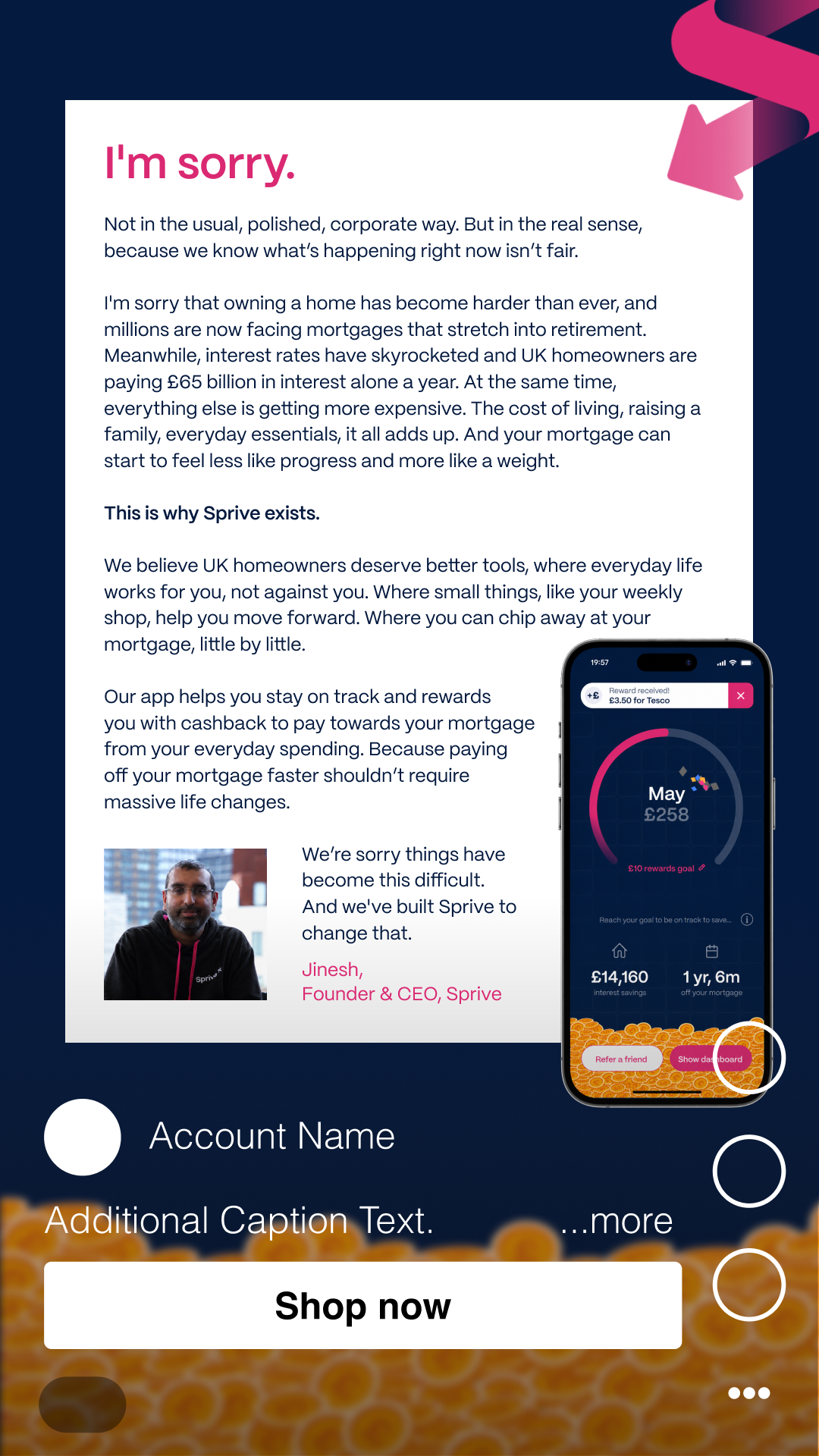 Sprive - Mortgage Free, Faster Facebook ad