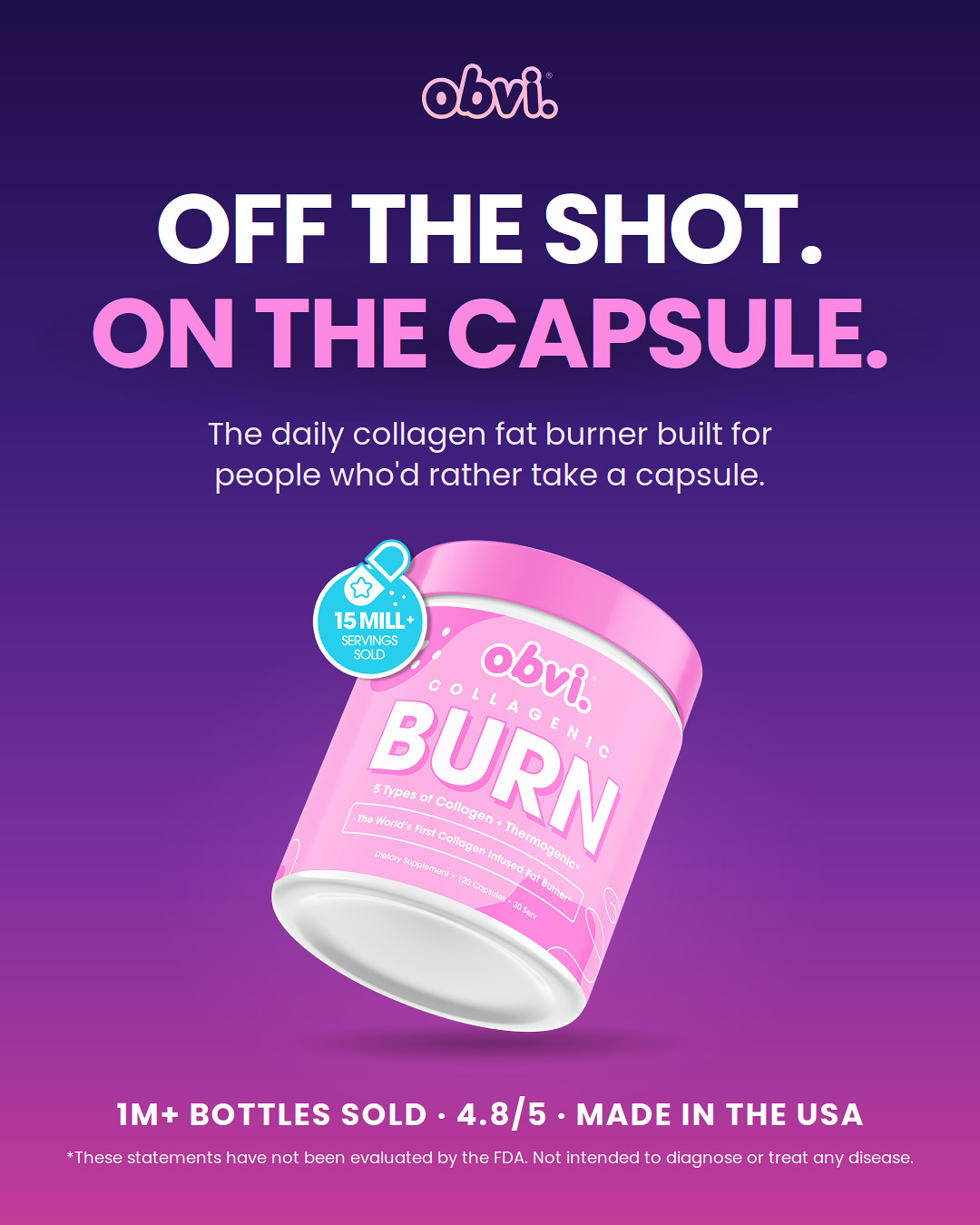 Obvi Health Facebook ad