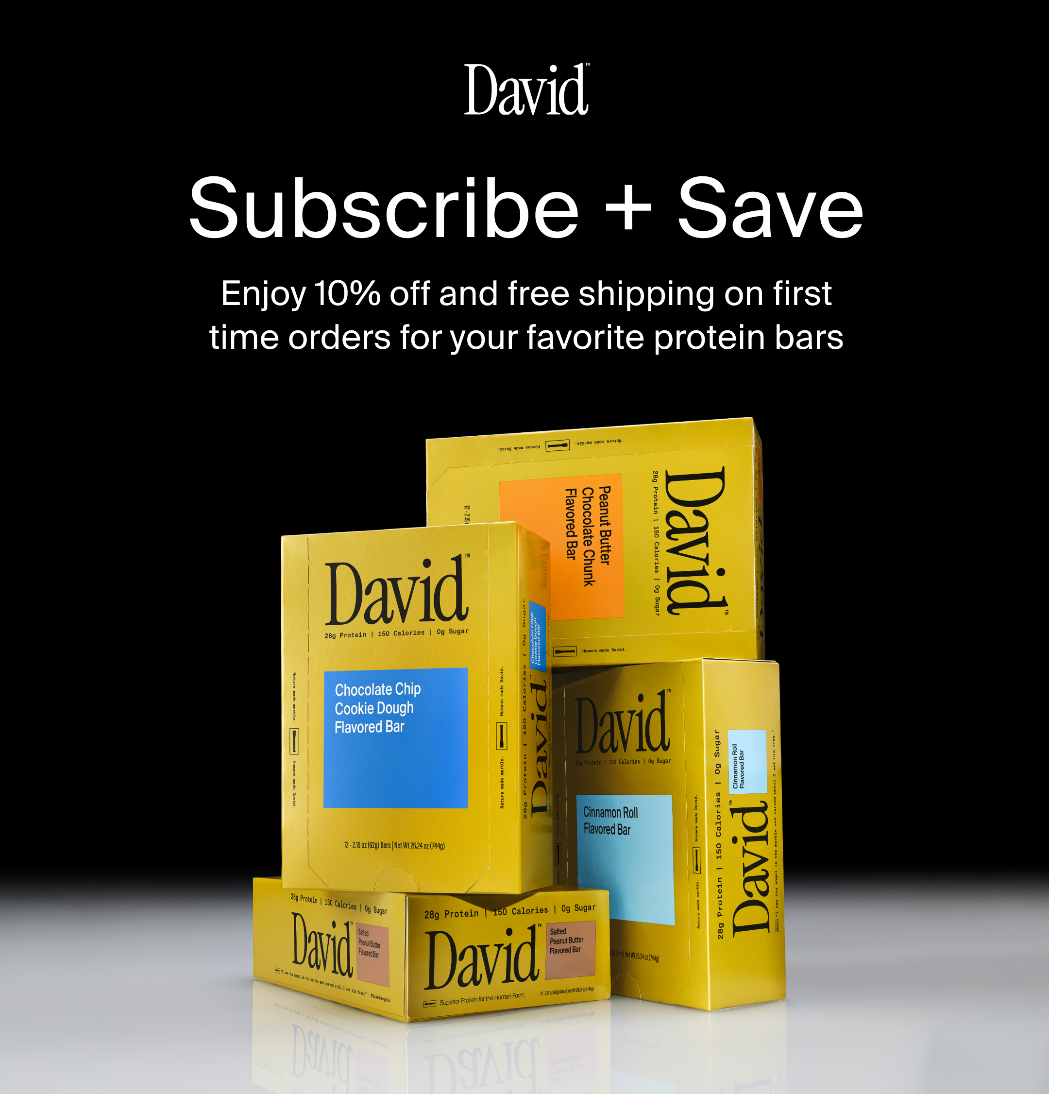 David Protein Facebook ad