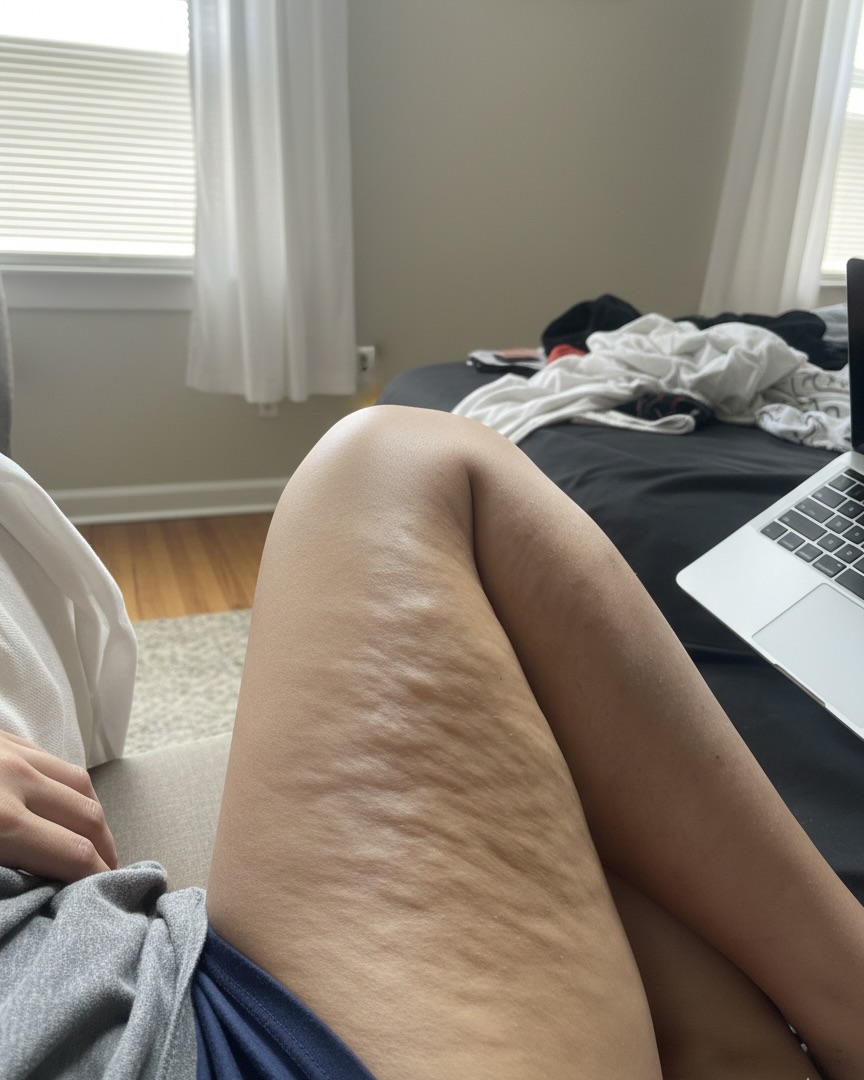Anastasia Facebook ad: Für alle mit Cellulite trotz Training