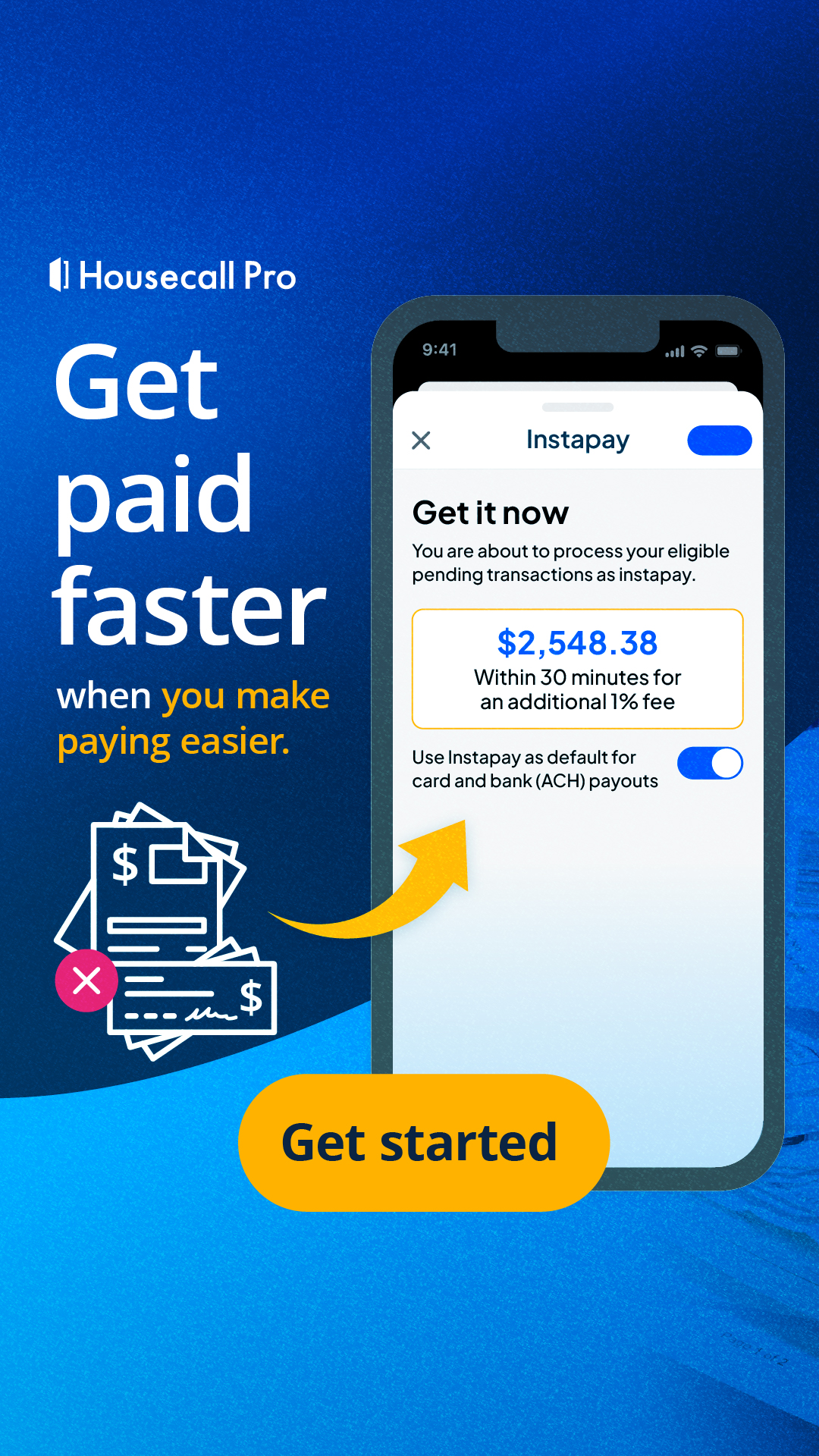 Housecall Pro Facebook ad: Faster Payments, Better Workflows