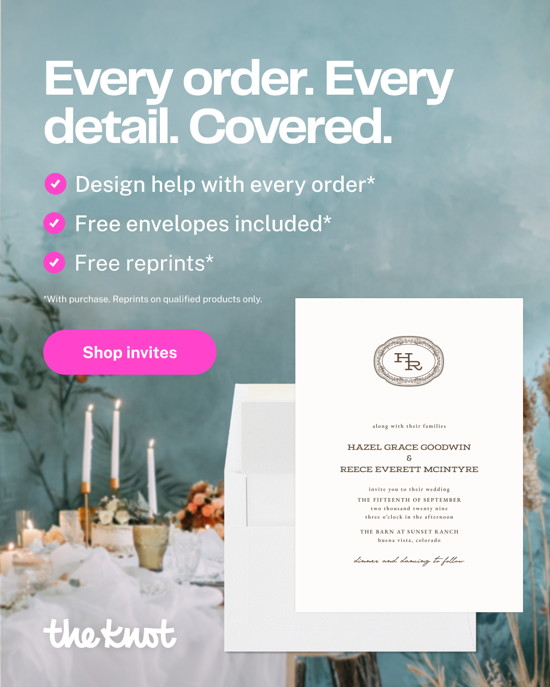 The Knot Facebook ad