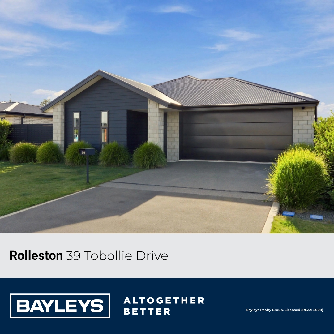 Bayleys Canterbury Facebook ad: 39 Tobollie Drive, Rolleston