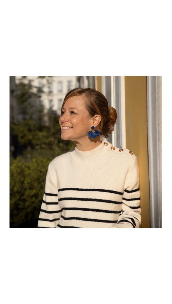 Maison Pernille Facebook ad: Des bijoux brodés à la main, dans les…