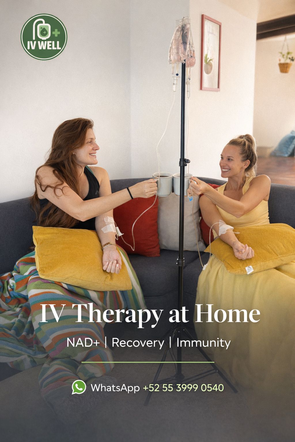 IV MED - Vitamin Hydration Facebook ad: Feeling less than 100%? We are here to help!
